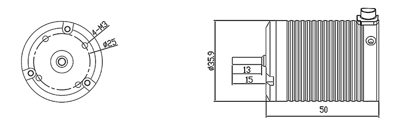 X-TEAM 3650遙控電動(dòng)船模無(wú)刷電機(jī)