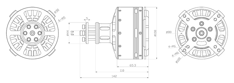 X-TEAM 10022動力傘無刷電機